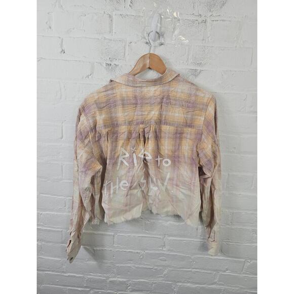 L.L. Bean Women's Collared Flannel Button Down Shirt Long Sleeve Brown Size 1X - Picture 2 of 4